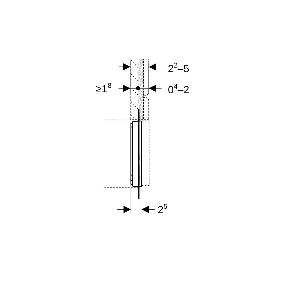 Geberit Abdeckplatte flächenbündig, für Waschtischarmaturen mit UP-Funktionsbox... GEBERIT-116421001 4025410906885 (Abb. 7)
