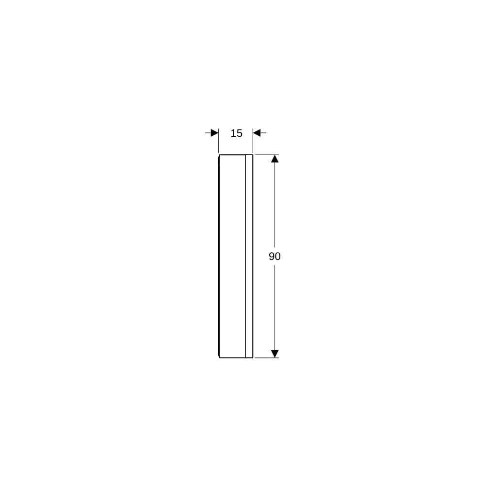 Geberit ONE Spiegelschrank mit Nische und ComfortLight, 1 Tür links, AP-Montage, H 9... GEBERIT-505830002 4025410520371 (Abb. 9)