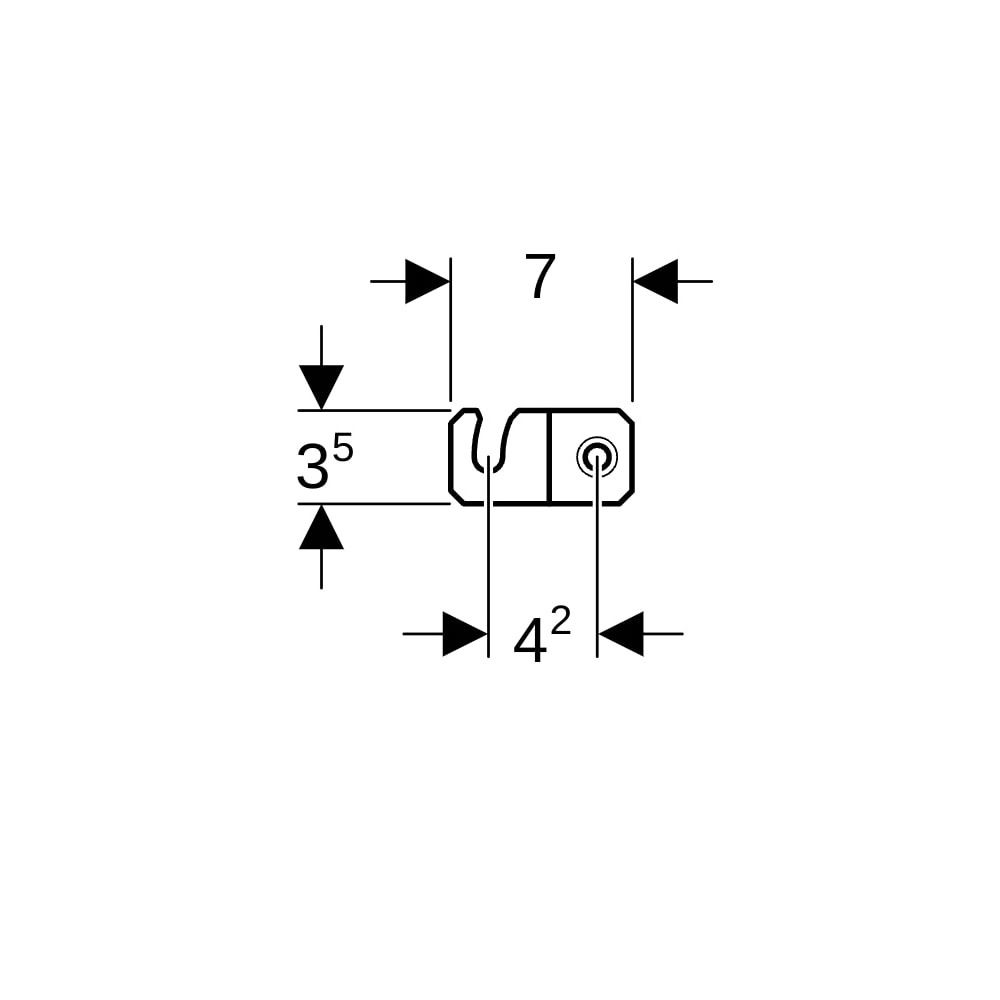 Geberit Wandanker Set für Einzelmontage, für Geberit Duofix Element für Wand-WC, mit... GEBERIT-111013001 4025416522171 (Abb. 7)