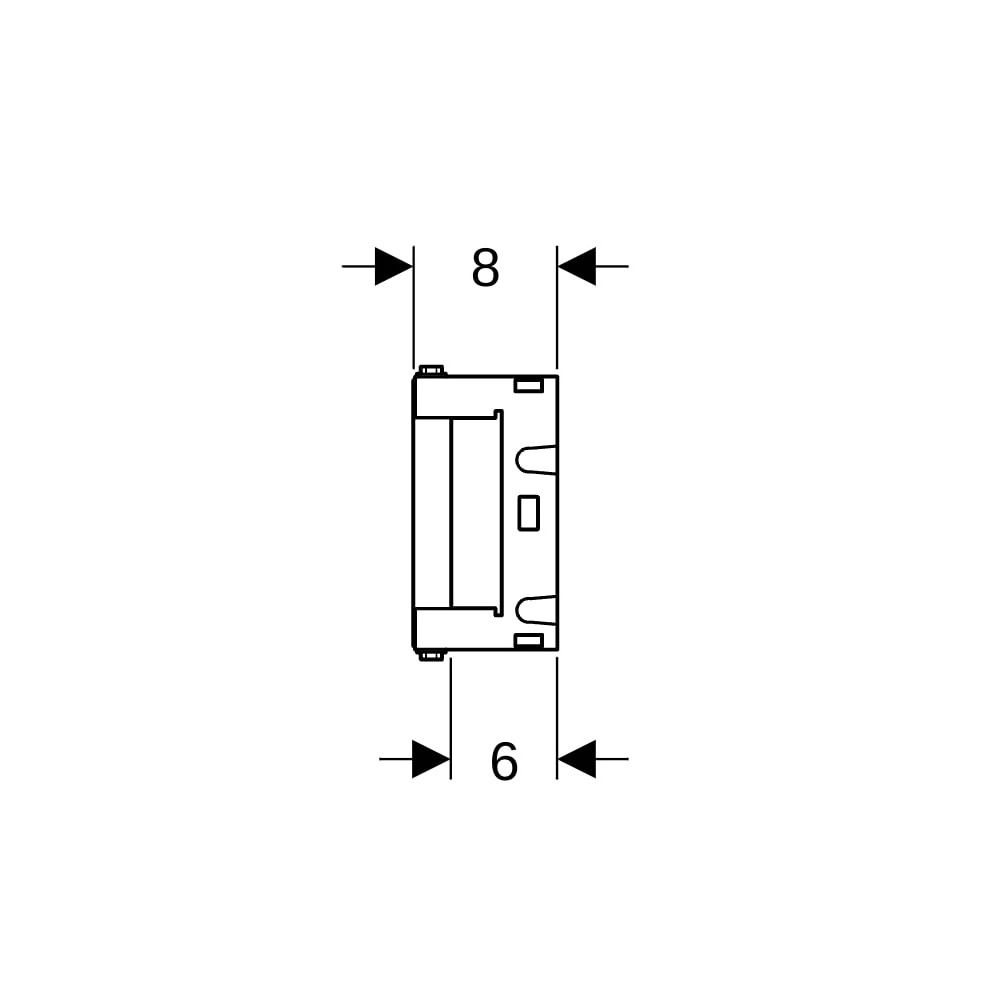 Geberit GIS Montageplatte universell, 15x41,5cm, Unterputz... GEBERIT-461197001 4025410592583 (Abb. 7)