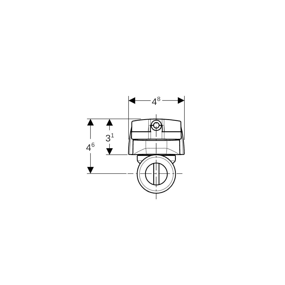 Geberit Temperatur-, Volumenstromsensor für GEBUS, DN 15, G 3/4"... GEBERIT-616251001 4025410602909 (Abb. 5)