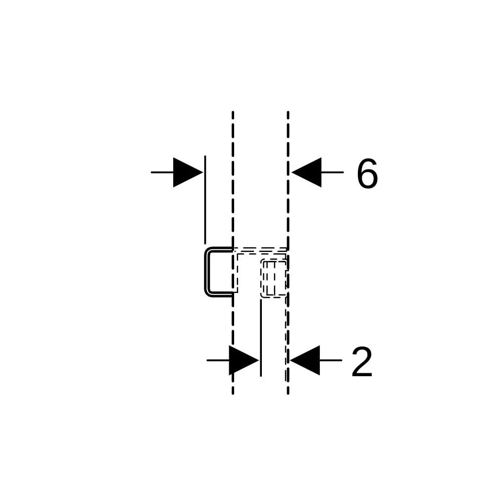 Geberit Verstärkungsblech für Geberit Duofix Element für Waschtische, Stahl... GEBERIT-111040001 4025410642455 (Abb. 9)