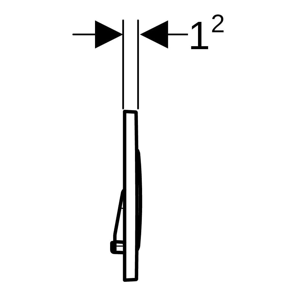 Geberit Drückerplatte Sigma20 mit 2-Mengen-Spülung, Weiß, Hochglanz verchromt, 1158... GEBERIT-115882KJ1 4025416544562 (Abb. 12)