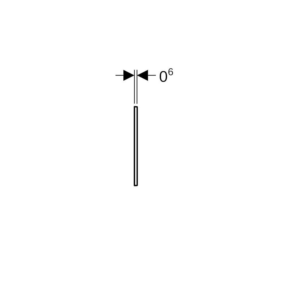 Geberit Sigma 60 Drückerplatte, Abdeckrahmen für verchromt, gebürstet, easy-to-clean... GEBERIT-115641GH1 4025416547037 (Abb. 7)