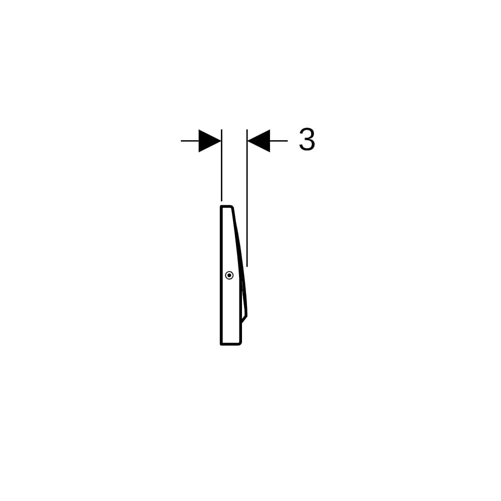 Geberit Delta 10 Drückerplatte für Spül-Stopp-Spülung, verschraubbar... GEBERIT-115101005 4025410652768 (Abb. 8)