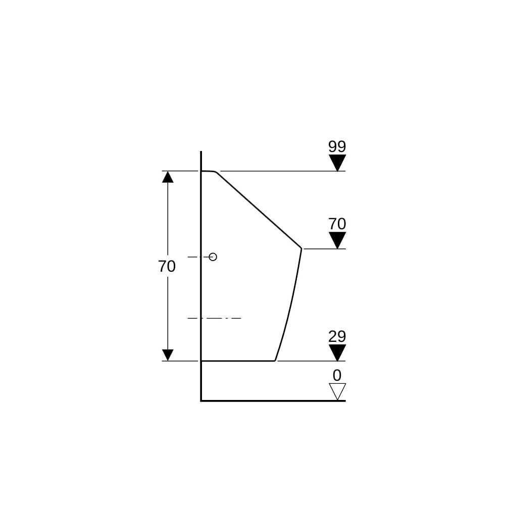 Geberit Selva Urinal für Unterputzsteuerung Zulauf hinten, Weiß... GEBERIT-116080001 4025416530091 (Abb. 10)
