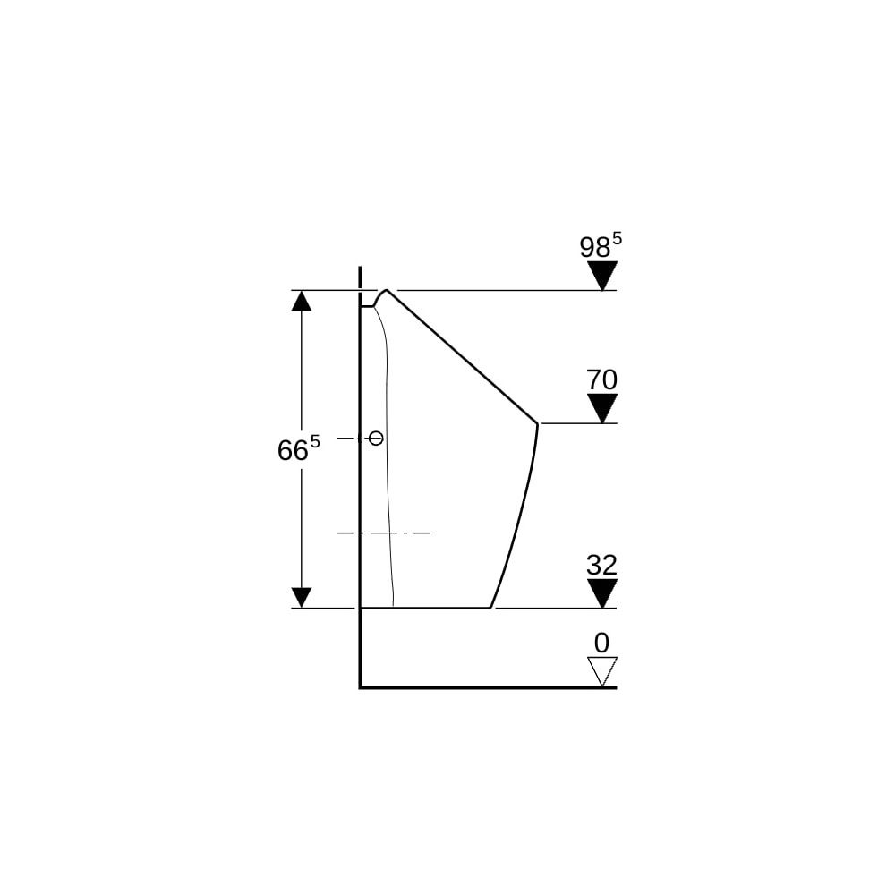 Geberit Preda Urinal wasserlos, Weiß... GEBERIT-116071001 4025416529798 (Abb. 9)