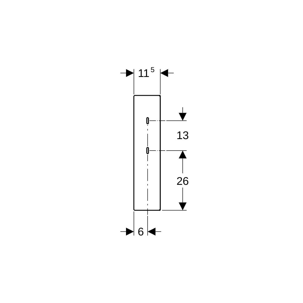 Geberit Abdeckung für Hygienespülung verkehrsweiß... GEBERIT-616221IH1 4025416551911 (Abb. 7)