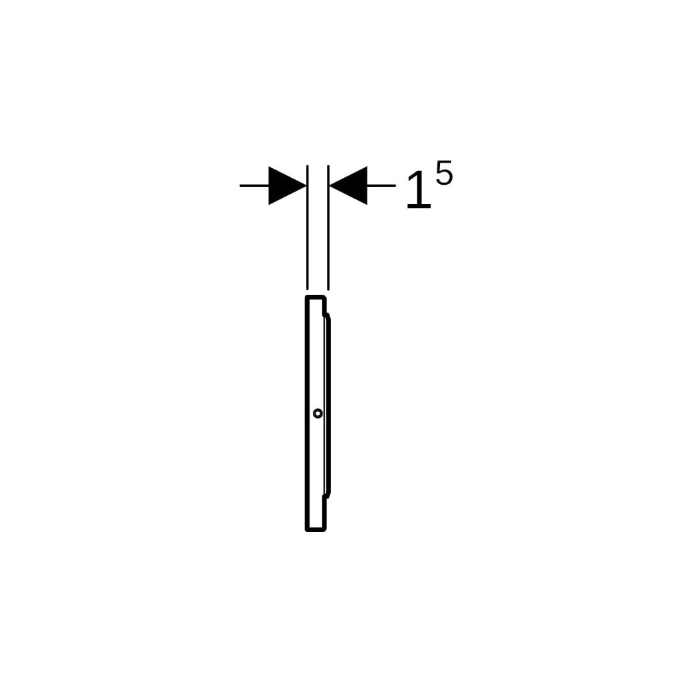 Geberit Sigma10 WC-Steuerung elektronisch Netz, 1-Mengen-Ausl., autom./berührungslos... GEBERIT-115890166 4025410703668 (Abb. 7)