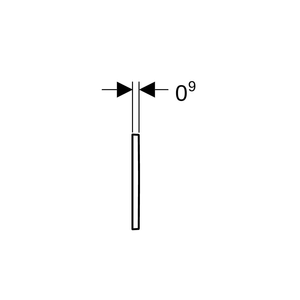Geberit Typ 20 (Typ 30) Drückerplatte für Urinalsteuerung mit pneumatischer Spülausl... GEBERIT-243270KH1 4025416521846 (Abb. 7)
