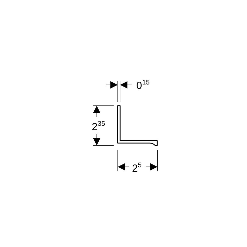 Geberit Griff für ONE Spiegeltür, 502619001... GEBERIT-502619001 4025410705044 (Abb. 5)