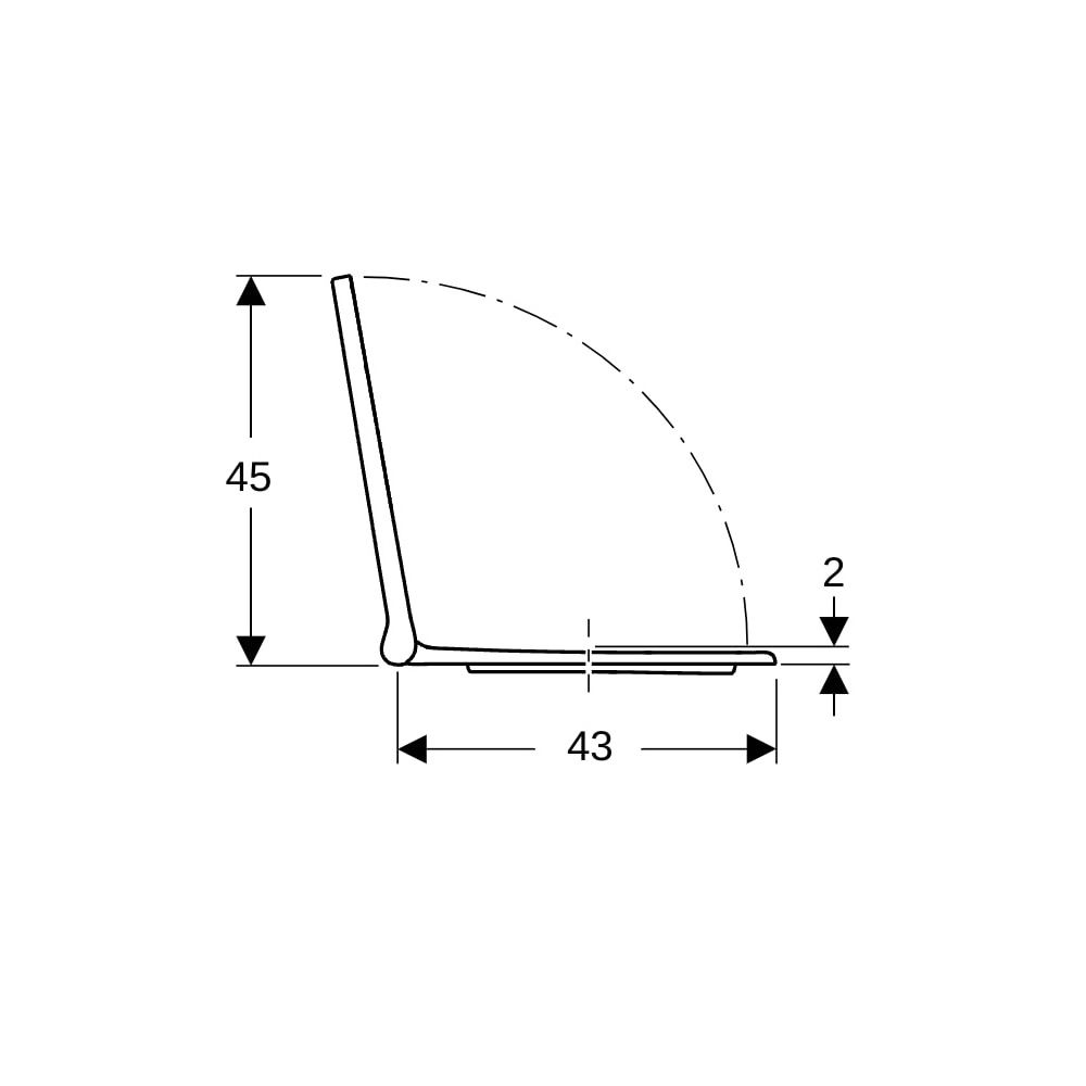 Geberit Acanto WC-Sitz mit Absenkautomatik, Quick-Release verriegelbar, Weiß... GEBERIT-502719011 4025410733153 (Abb. 6)
