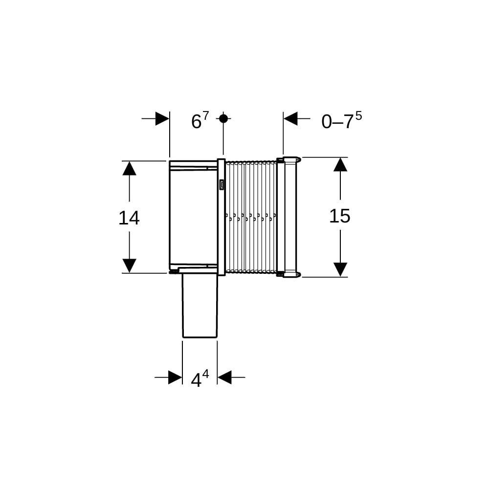 Geberit Rohbaubox für Gateway, 116491001... GEBERIT-116491001 4025410634221 (Abb. 5)