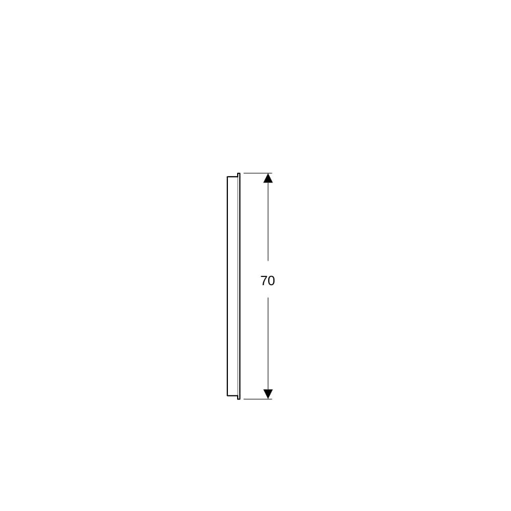 Geberit Option Basic Square Lichtspiegel Beleuchtung oben, 40x70x3cm, Aluminium elox... GEBERIT-502803001 4025410060167 (Abb. 6)