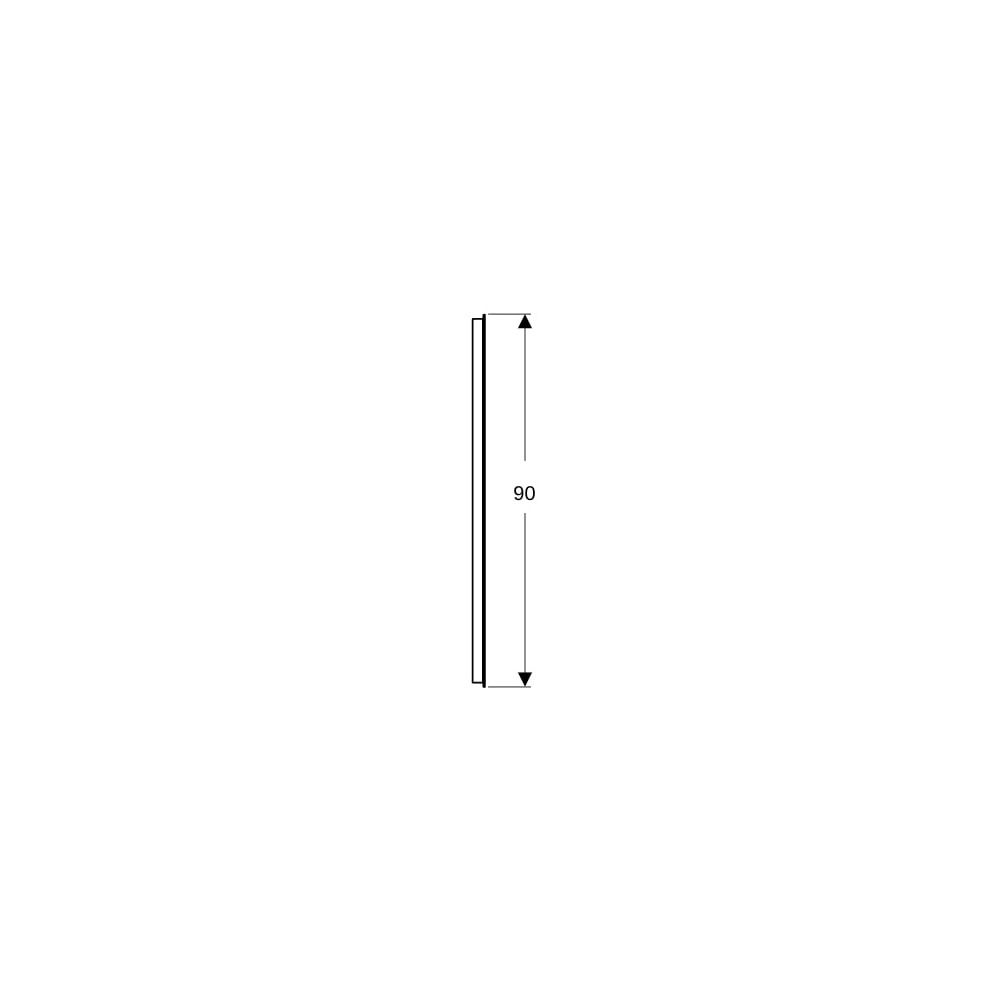 Geberit Option Basic Square Lichtspiegel Beleuchtung oben, 140x90x3cm, Aluminium elo... GEBERIT-502816001 4025410060297 (Abb. 6)