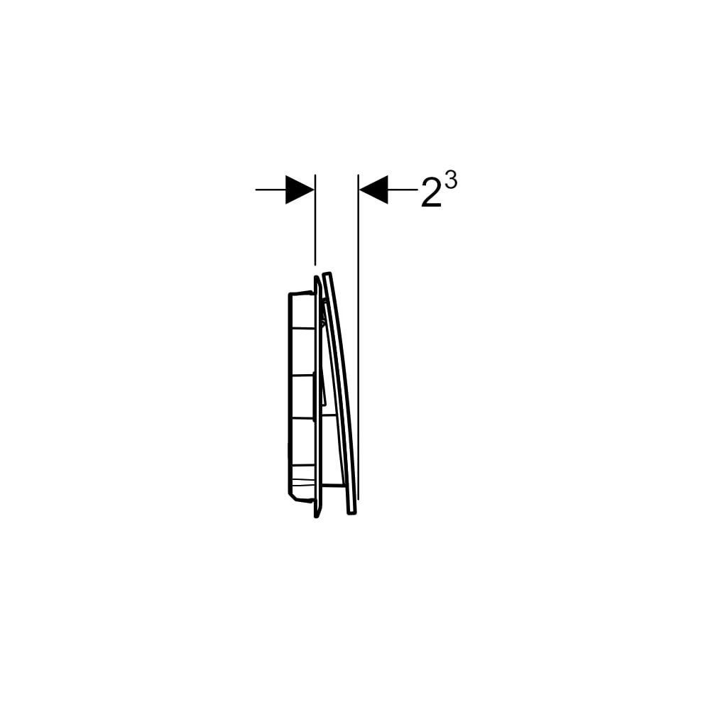 Geberit Sigma 70 Drückerplatte, 2-Mengen-Spülung Square Breite 25cm, Rotgold gebürst... GEBERIT-115622QB1 4025410762337 (Abb. 5)
