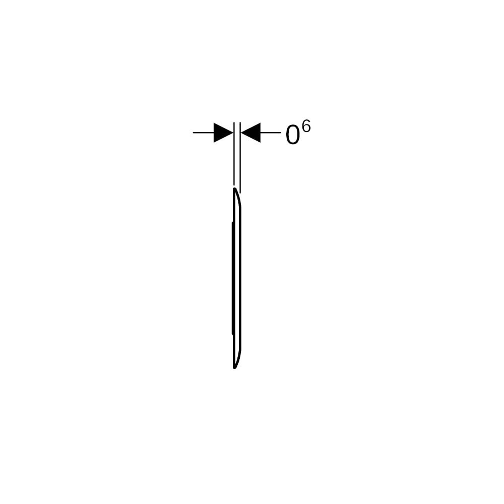 Geberit Sigma 70 Abdeckrahmen für Drückerplatte, Square, hochglanz verchromt... GEBERIT-115623211 4025410053565 (Abb. 5)