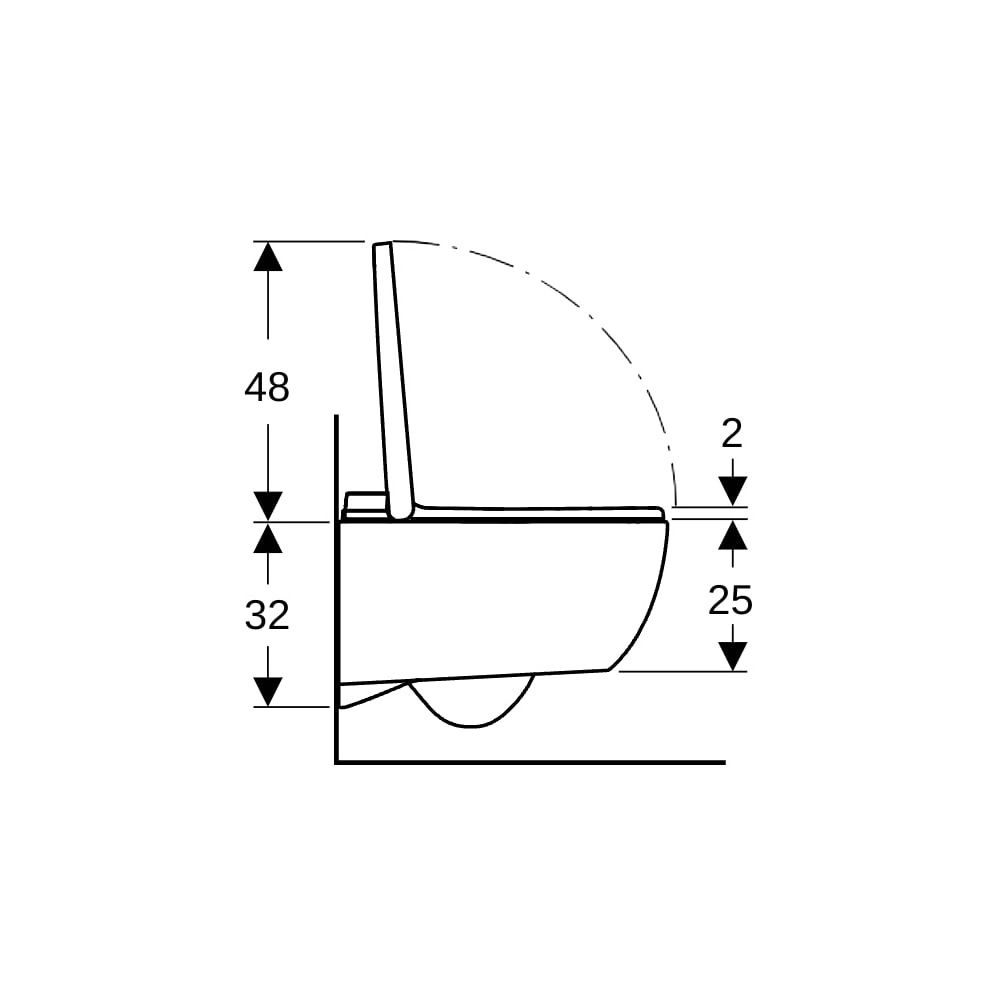 Geberit AquaClean Alba WC-Komplettanlage Wand-WC, Weiß, KeraTect... GEBERIT-146350011 4025410095015 (Abb. 6)