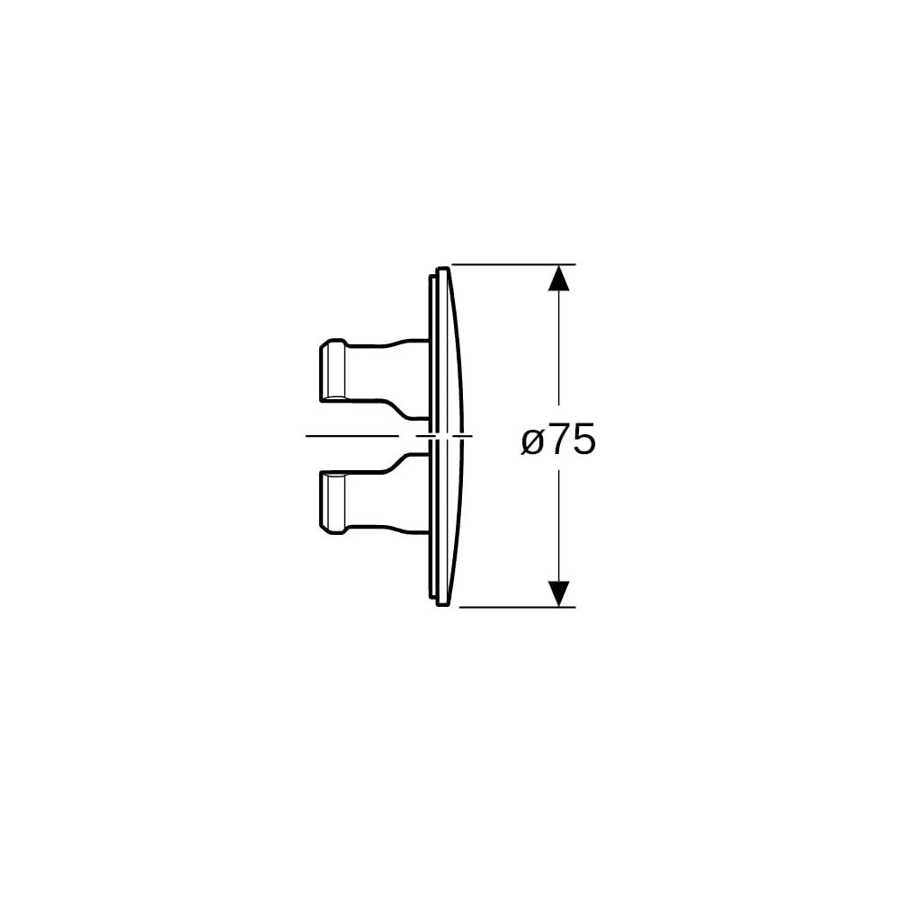 Geberit Abdeckrosette für Unterputz-Kugelhahn DN 15/20, Hochglanz verchromt... GEBERIT-610090211 4025416536611 (Abb. 7)