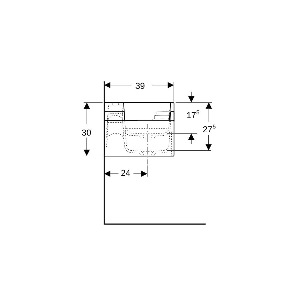 Geberit Bambini Spiel-/Waschlandschaft, 3 Waschplätze, tieferes Becken links B 140cm... GEBERIT-502975791 4064746000706 (Abb. 6)