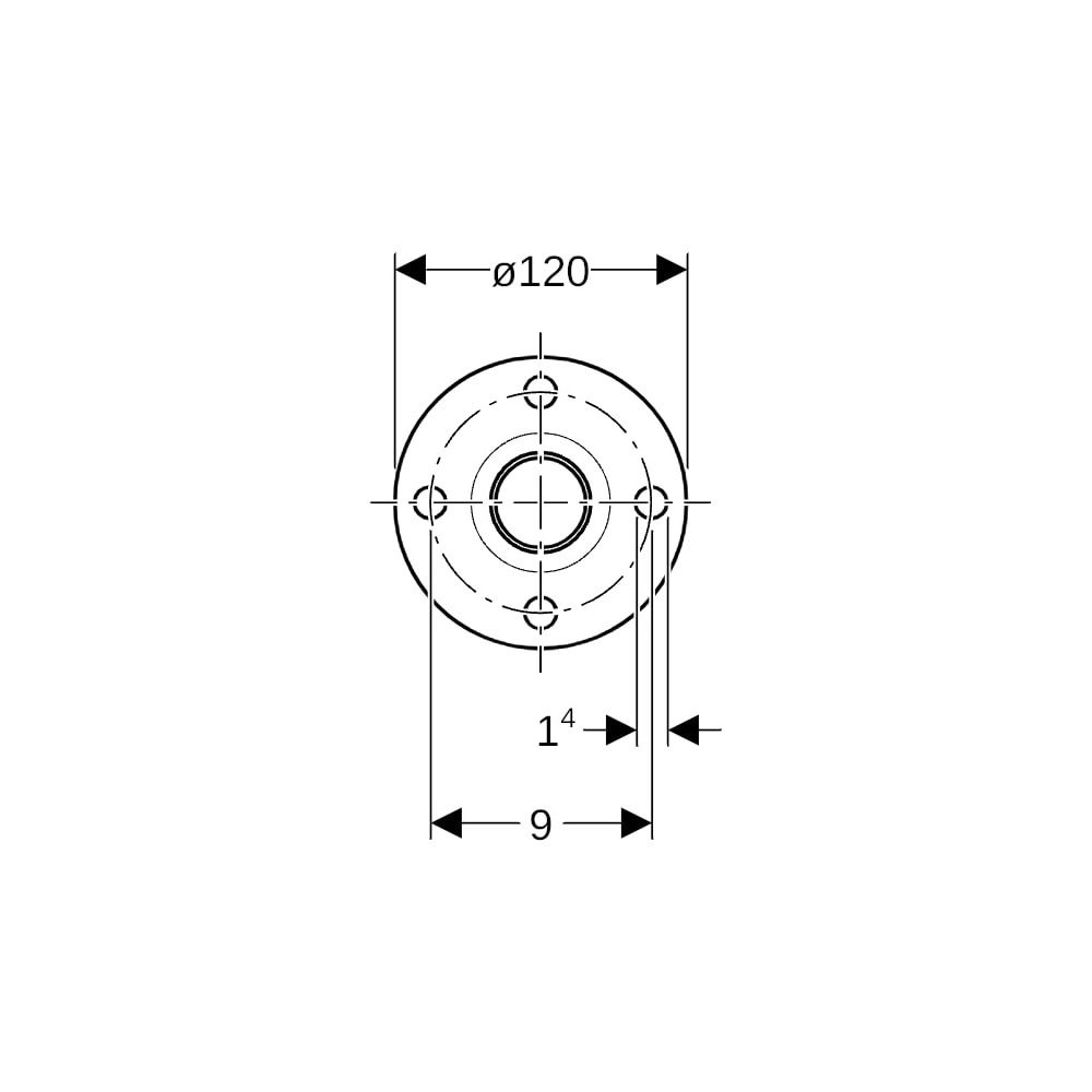 Geberit Mapress C-Stahl Flansch 6 bar, mit Einschubende Außendurchmesser 35mm, DN 32... GEBERIT-23766 4024723237662 (Abb. 7)