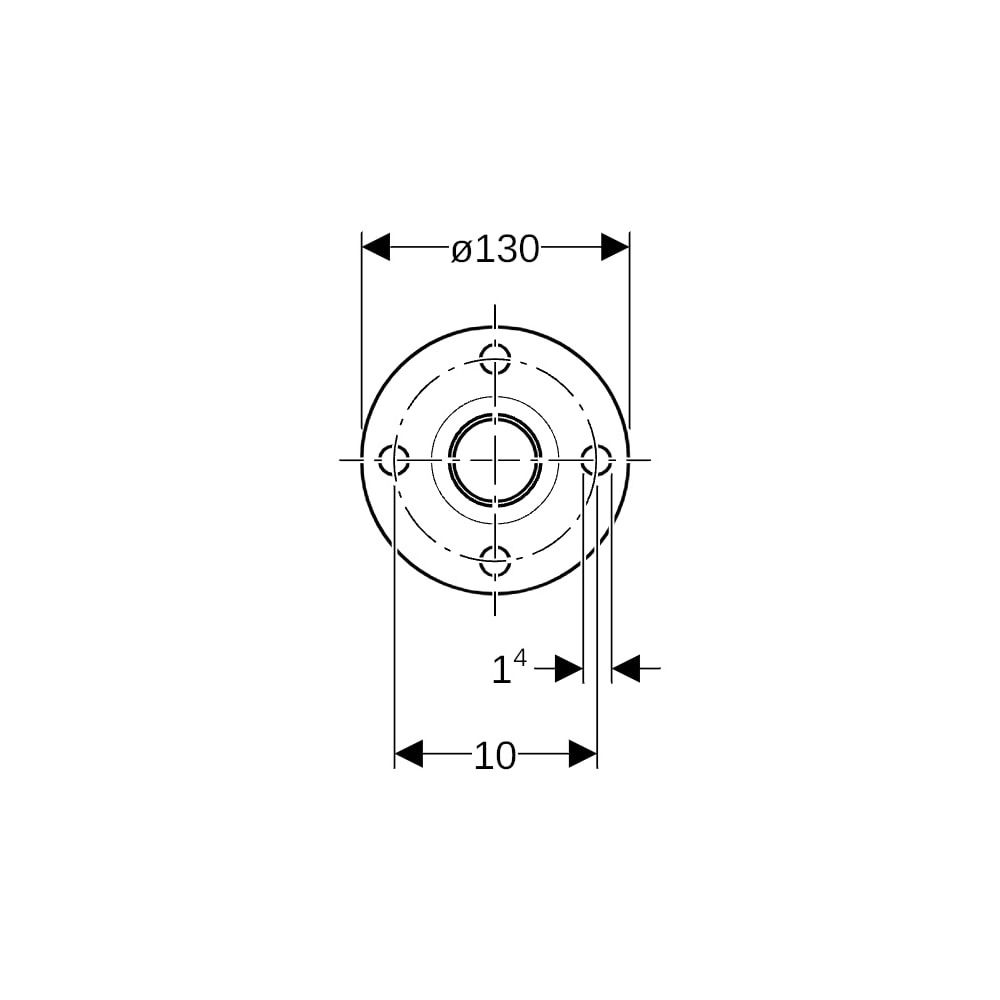 Geberit Mapress C-Stahl Flansch 6 bar, mit Einschubende Außendurchmesser 42mm, DN 40... GEBERIT-23767 4024723237679 (Abb. 7)