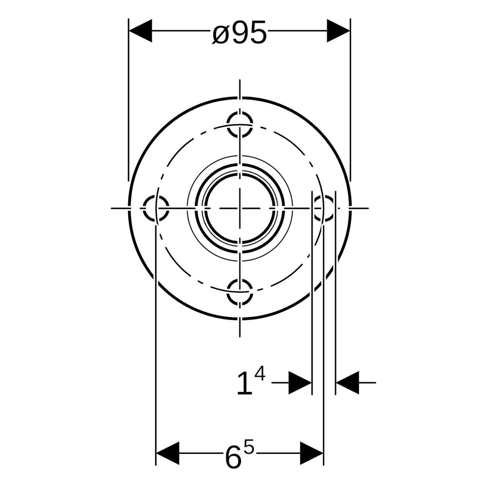 Geberit Mapress Edelstahl Flansch PN 10/16, mit Pressmuffe D 18mm, DN 15... GEBERIT-33733 4024723337331 (Abb. 11)