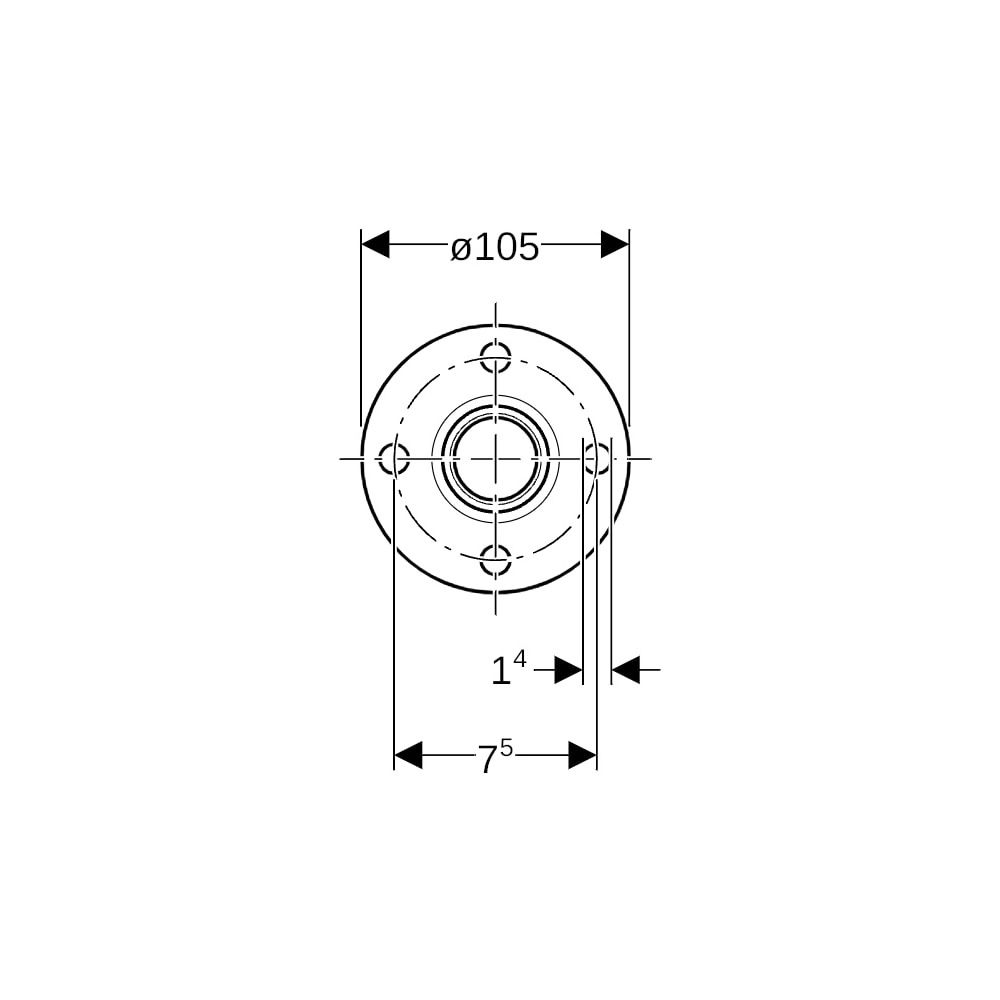 Geberit Mapress Edelstahl Flansch PN 10/16, mit Pressmuffe d 22mm, DN 20... GEBERIT-33734 4024723337348 (Abb. 7)
