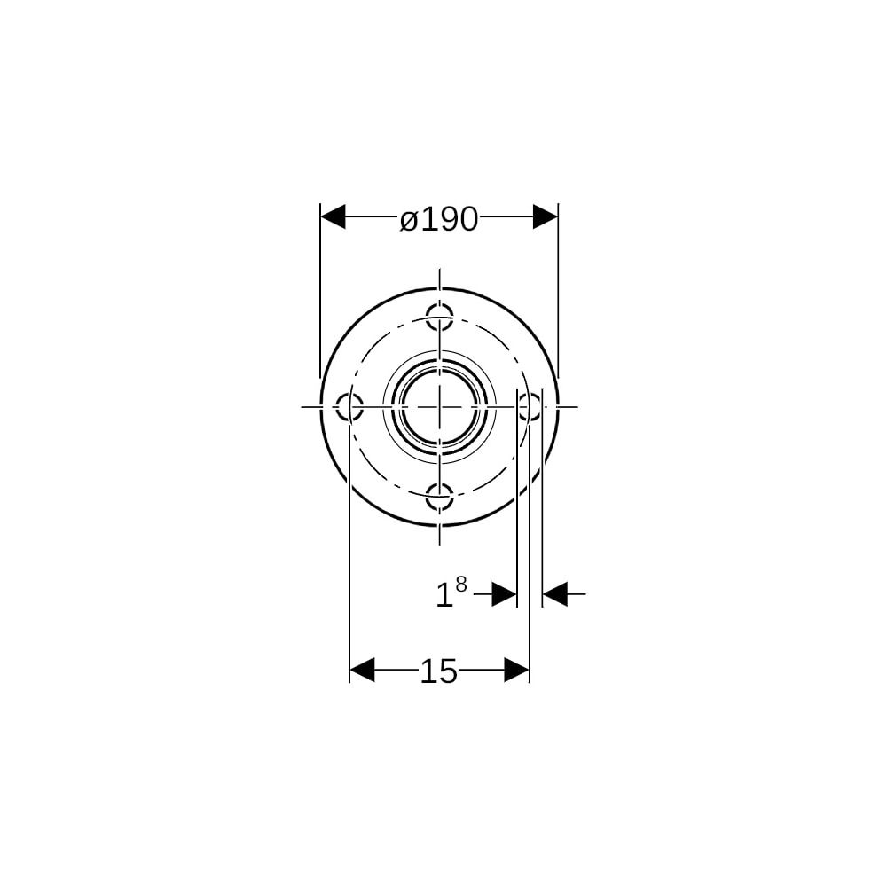 Geberit Flansch Mapress Therm, DN 80, 88,9mm, Edelstahl, 43750... GEBERIT-43750 4064746034091 (Abb. 5)