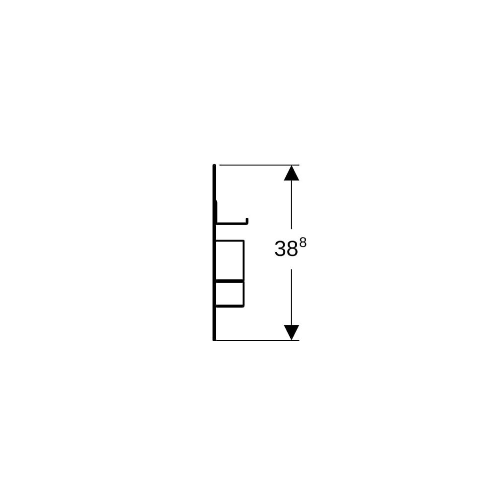 Geberit Magnettafel mit Stauboxen Lava/pulverbeschichtet matt, Lava pulverbeschichte... GEBERIT-500649JK2 4022009355055 (Abb. 9)