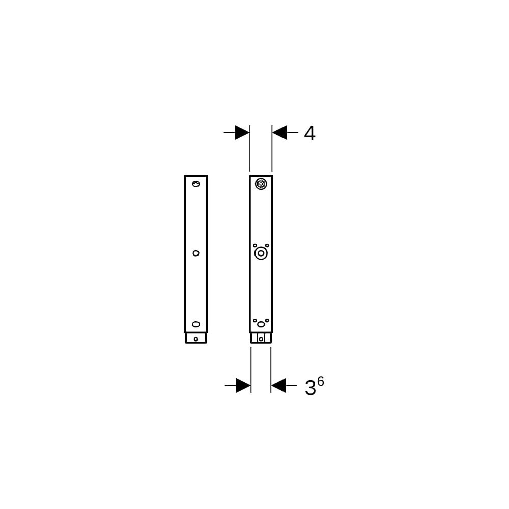 Geberit Fußverlängerung Duofix, 20cm, Stahl, 111848002... GEBERIT-111848002 4064746031304 (Abb. 5)