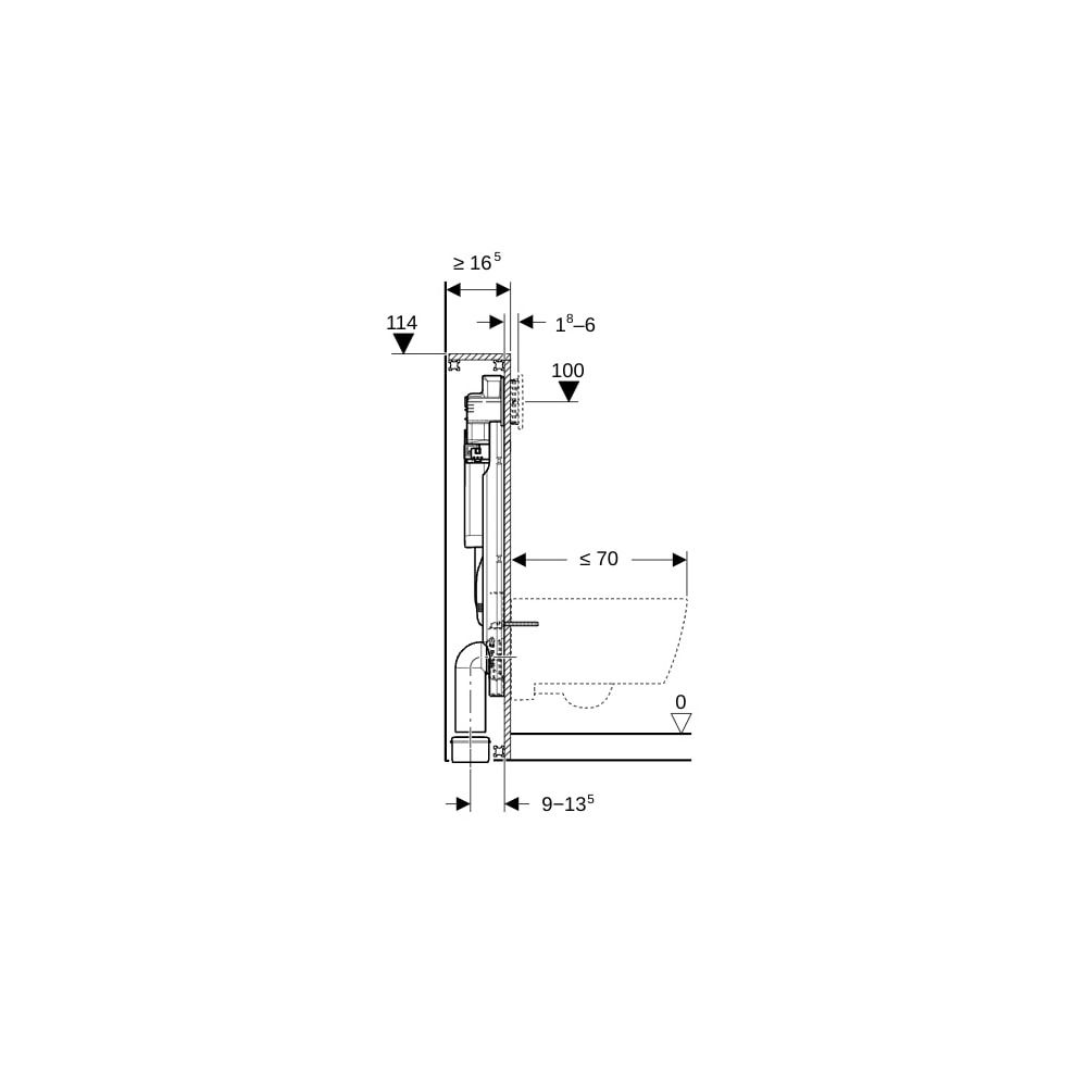 Geberit GIS Element für Wand-WC 114cm mit Sigma Unterputzspülkasten 12cm... GEBERIT-461311006 4064746032998 (Abb. 5)