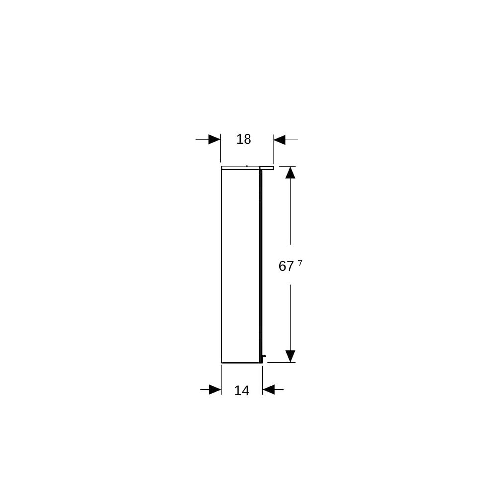 Geberit Option Basic Spiegelschrank, Beleuchtung, 2 Türen, 60x67,7x18cm, CEE 7/4,7/3... GEBERIT-500273001 4025416428954 (Abb. 9)