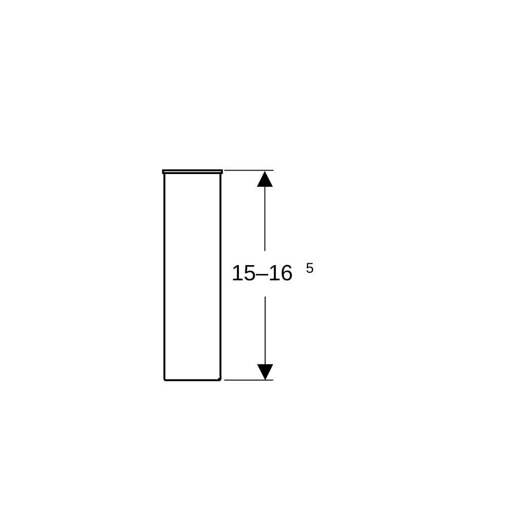 Geberit Set Füße Höhe 15-16,5cm, verchromt... GEBERIT-500550000 4022009329070 (Abb. 9)