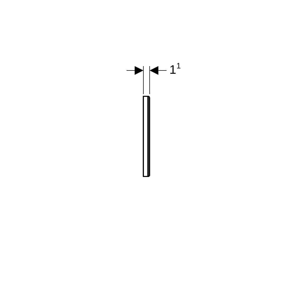 Geberit Abdeckplatte für Hygienespülung, Edelstahl gebürstet... GEBERIT-241595001 4025416796176 (Abb. 7)