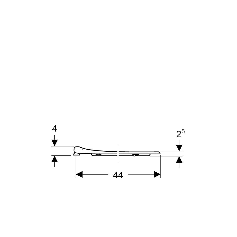 Geberit Renova Comfort WC-Sitzring, barrierefrei, antibakteriell, Befestigung von un... GEBERIT-572860000 4022009354126 (Abb. 9)