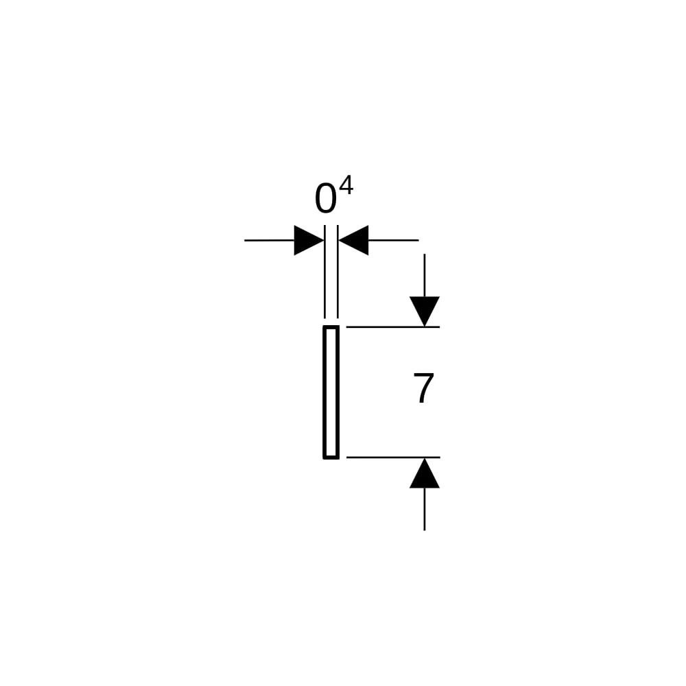 Geberit Dämmstreifen, Breite 7cm, Länge 3,3m... GEBERIT-653009000 4022009177510 (Abb. 7)