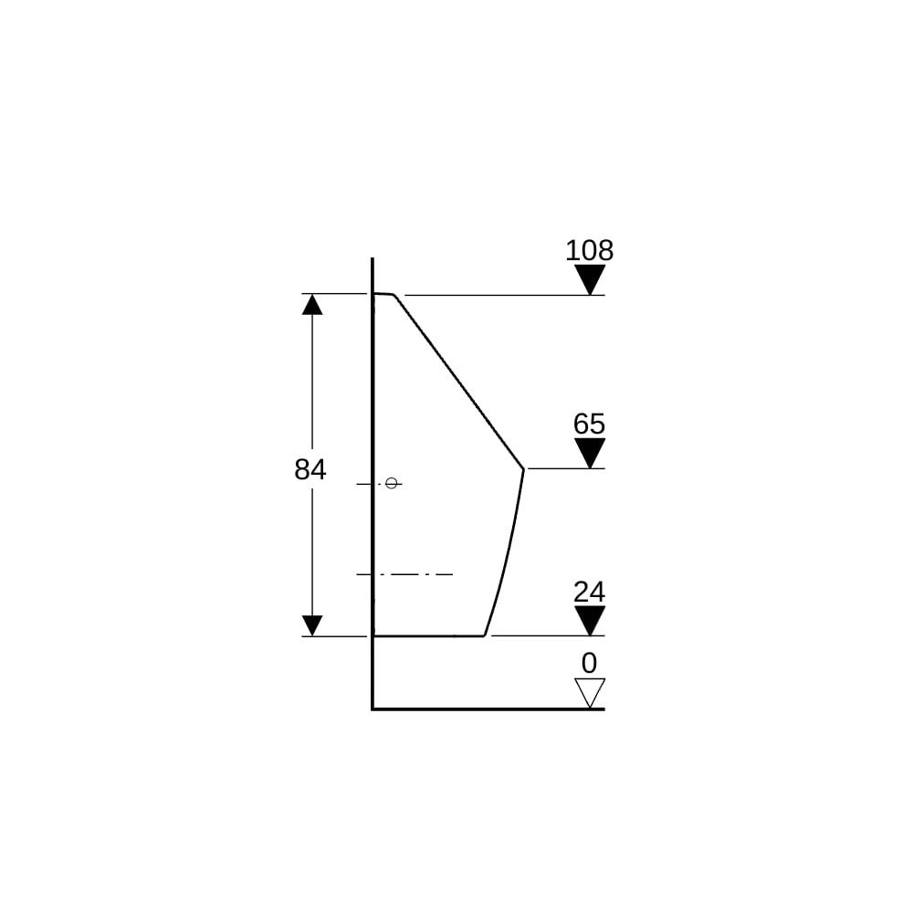 Geberit Tamina Urinal wasserlos, Weiß... GEBERIT-116141001 4025416696025 (Abb. 10)