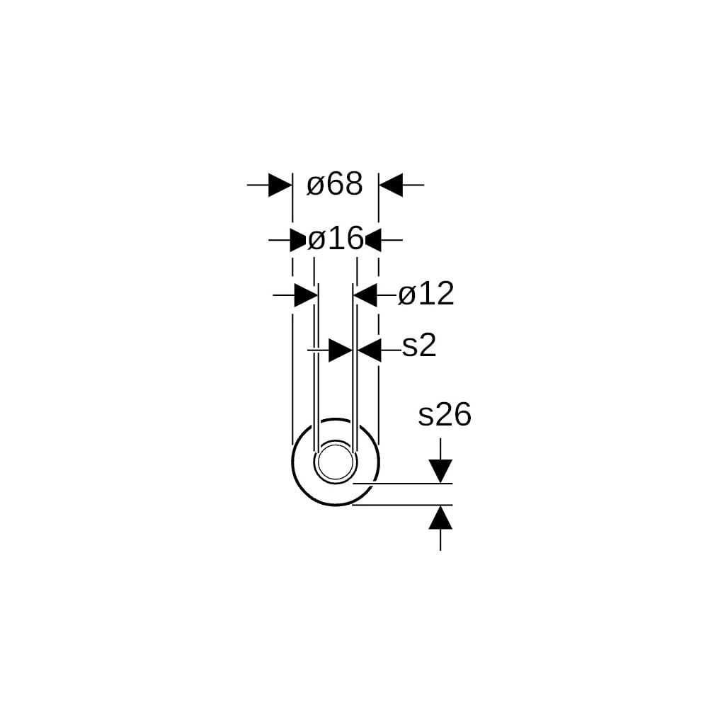 Geberit Systemrohr ML, rund vorgedämmt, 26mm, Außendurchmesser, 16mm, Länge 25m... GEBERIT-619160001 4025416599654 (Abb. 7)