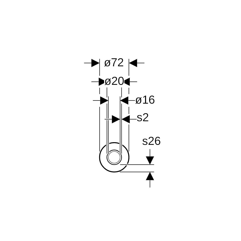 Geberit Systemrohr ML, rund vorgedämmt 26mm Rollenware d 20mm, Länge 20m ab Baujahr ... GEBERIT-619161002 4064746035654 (Abb. 5)