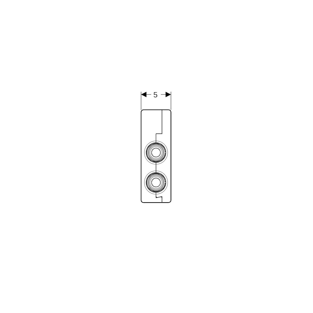 Geberit FlowFit Kreuzungs-T-Stück mit Dämmbox bleifreie Siliziumbronze, d 25mm, d1 1... GEBERIT-619302001 4025416600459 (Abb. 7)