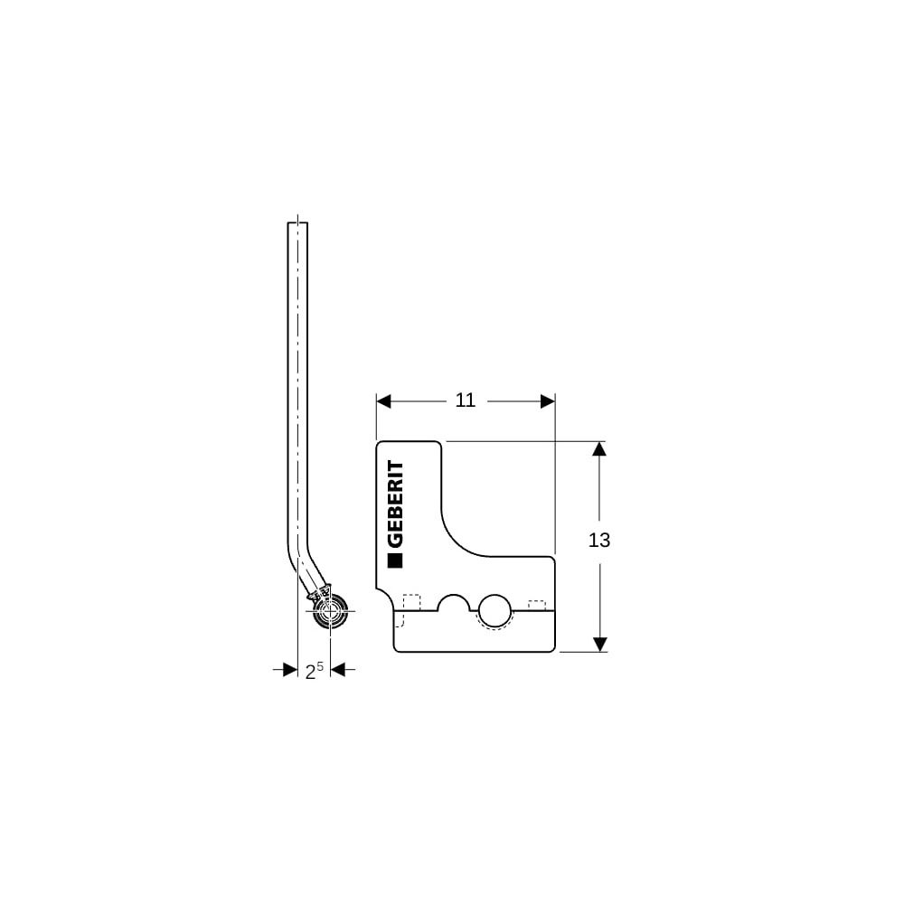 Geberit FlowFit Metallrohr-Anschluss-T-Stück mit Anschlussverschraubung für Eurokonu... GEBERIT-619421221 4025416601319 (Abb. 7)
