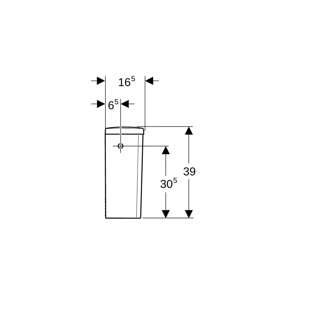 Geberit Renova Aufputzspülkasten aufgesetzt, eckiges Design, 2-Mengen-Spülung, Wasse... GEBERIT-227780600 4022009353600 (Abb. 7)