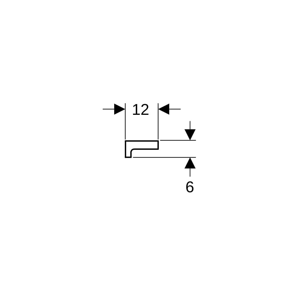Geberit Renova Plan Wandablage, 60x6x12cm, Weiß... GEBERIT-299160000 4022009353594 (Abb. 7)