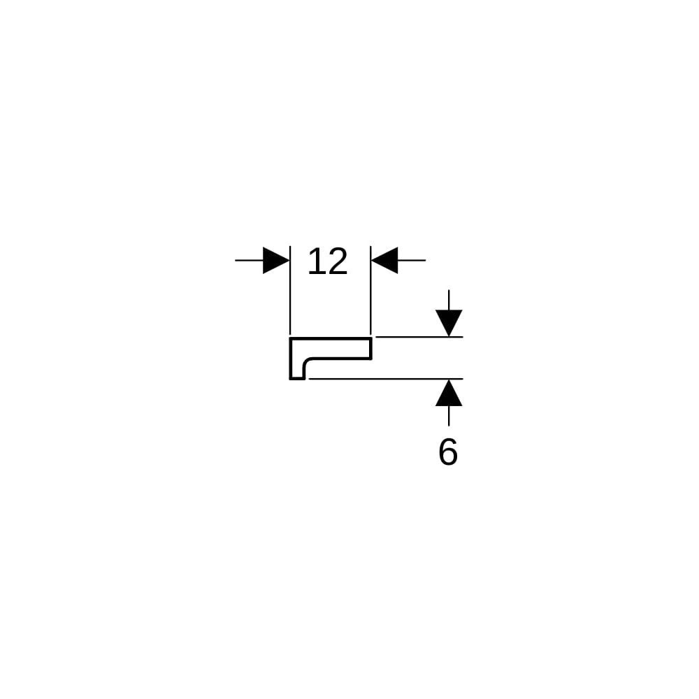 Geberit Renova Plan Wandablage, 50x6x12cm, Weiß... GEBERIT-299150000 4022009353587 (Abb. 7)