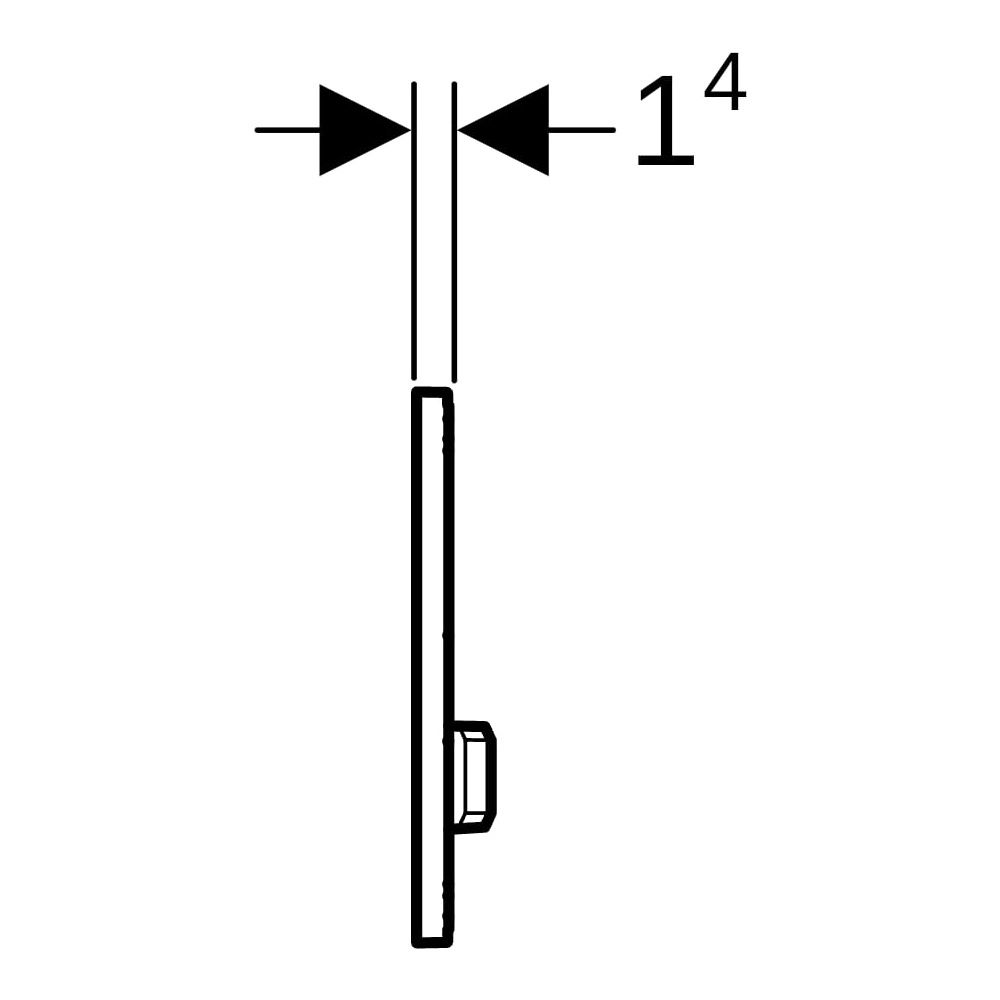 Geberit Drückerplatte Sigma50, 2-Mengen-Spülung, Square, Sandgrau, Metallfarbe verc... GEBERIT-115788JL2 4025410946973 (Abb. 13)