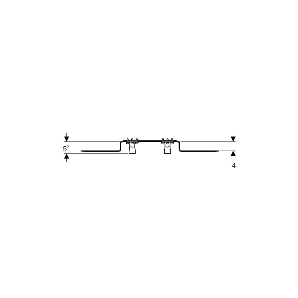 Geberit FlowFit Anschlusswinkel 90 Grad vormontiert, zweifach, abgesetzt, d 20mm, Rp... GEBERIT-619661001 4025416602606 (Abb. 7)