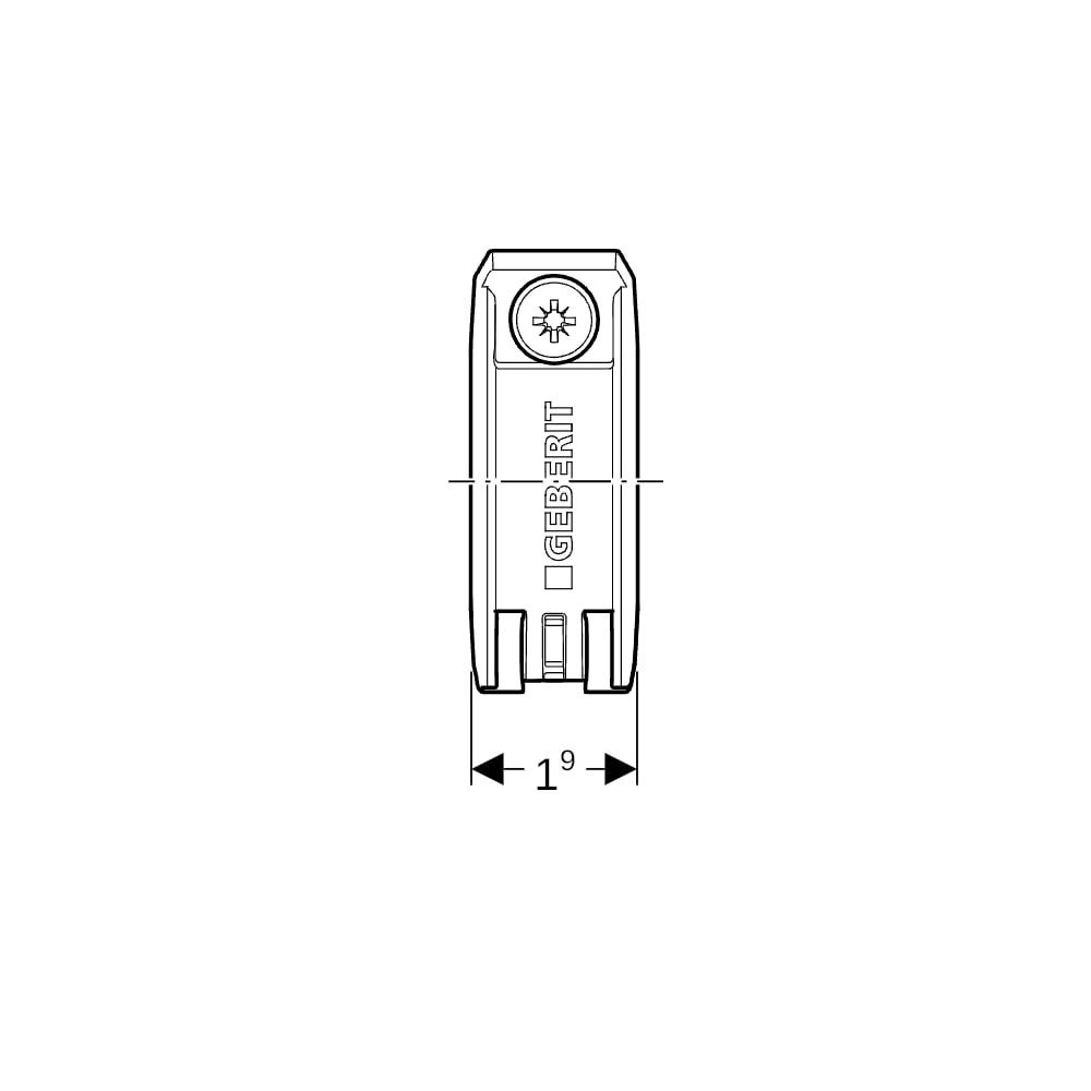 Geberit Fixpunktbefestigung PA 66, di 16mm... GEBERIT-619730001 4025416212867 (Abb. 9)
