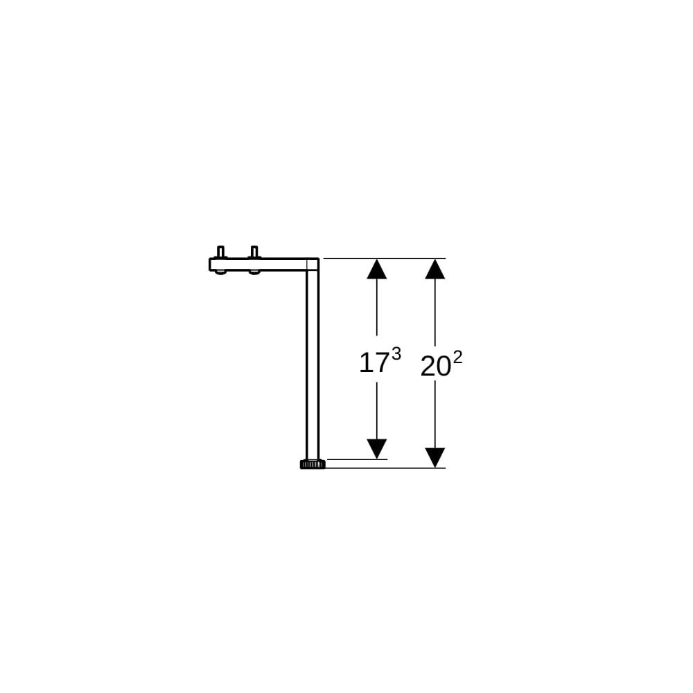 Geberit Set Füße Höhe 18cm, Hochglanz verchromt... GEBERIT-502329001 4025410941855 (Abb. 9)
