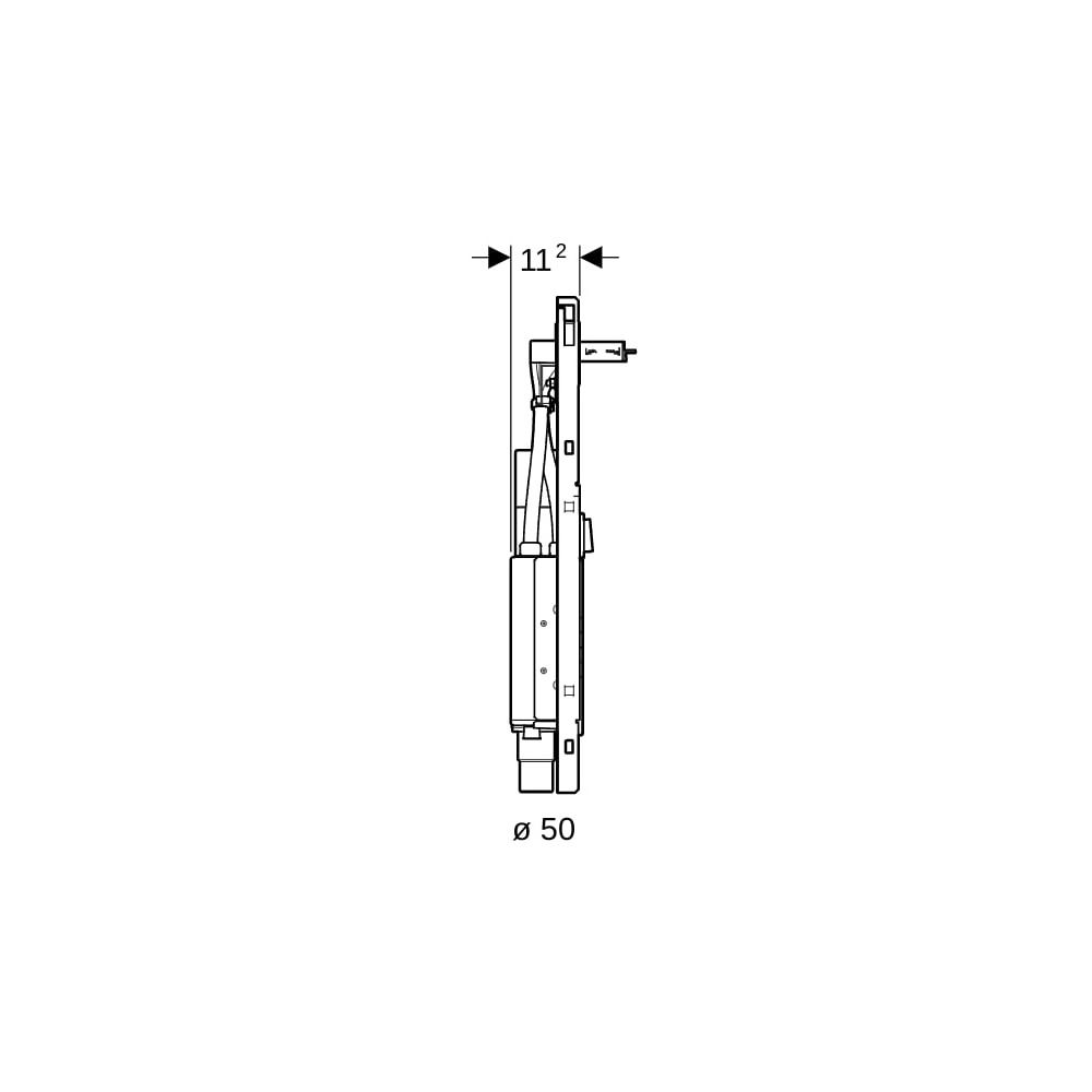 Geberit GIS Set für ONE Waschtisch verkürzte Ausladung, ONE Wandarmatur, UP-Drehgeru... GEBERIT-461474001 4025416781004 (Abb. 7)